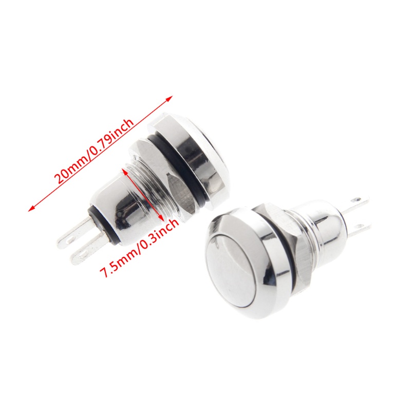 Set 5 Công Tắc Nhấn Mini 8mm 1NO 2 Pin 3A 250V AC