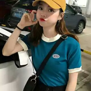 Áo phông cổ tròn kèm ảnh thật