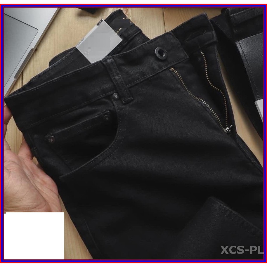 Quần jean nam cao cấp ĐEN TRƠN siêu đẹp không xù lông, không ra màu, chất giãn tốt đenTRƠN.208