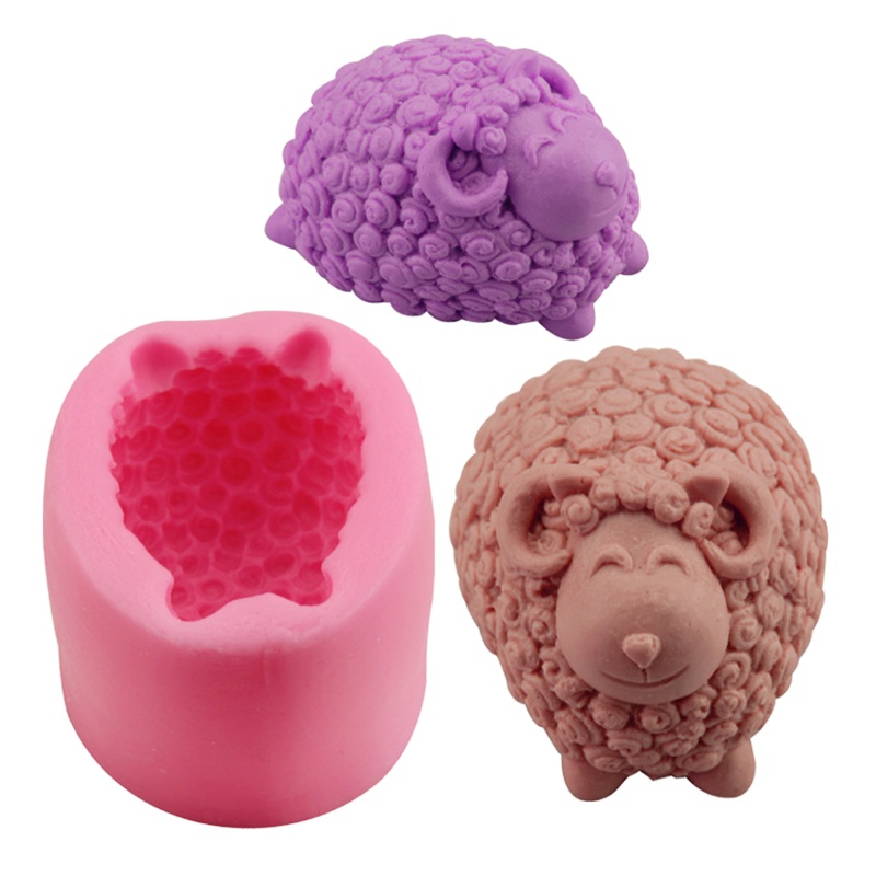Khuôn Làm Bánh / Xà Phòng Hình Chú Cừu 3d Dễ Thương