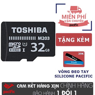Thẻ nhớ Toshiba 32GB MicroSDHC UHS-I U1 100MB/s - Tặng Que Chọc Sim Pacific