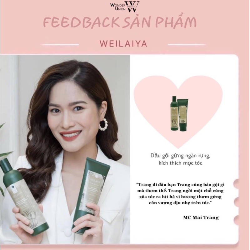 Dầu Gội Gừng WEILAIYA, Giảm Rụng Tóc, Kích Mọc Tóc ( GỪNG HÀ THỦ Ô ) | BigBuy360 - bigbuy360.vn