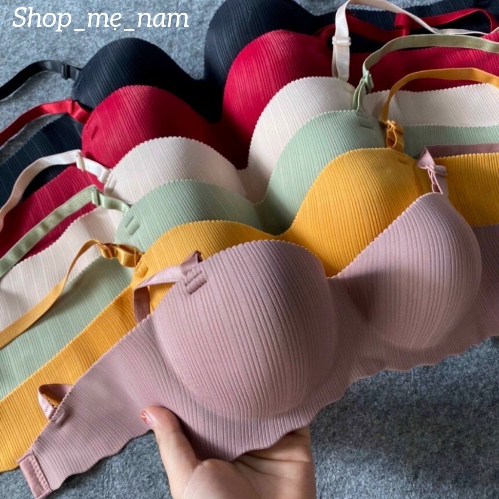 Áo Lót Su Đúc Không Gọng Đệm 2,5Cm Có Mút Bàn Tay Nâng Ngực Đẩy Ngực Tự Nhiên