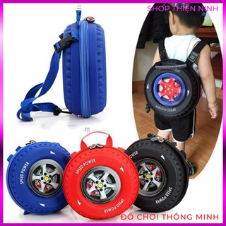 Balo học mẫu giáo cho bé hình bánh xe