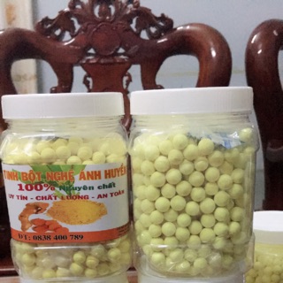 Combo 2kg TINH BỘT NGHỆ ĐỎ VÀ NGHỆ VO VIÊN ĐAK LĂK