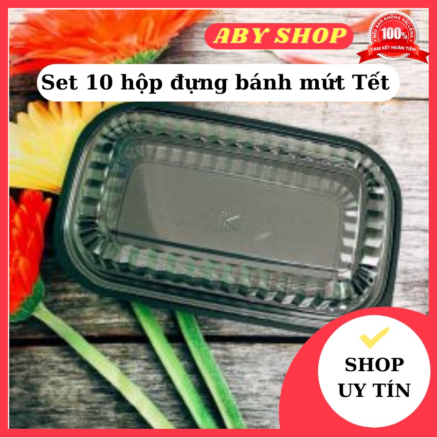 Set 10 hộp đựng bánh mứt Tết ⚡ CAO CẤP ⚡ hộp đựng bánh HT17 cứng cáp bền đẹp
