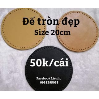 Đế da pu tròn