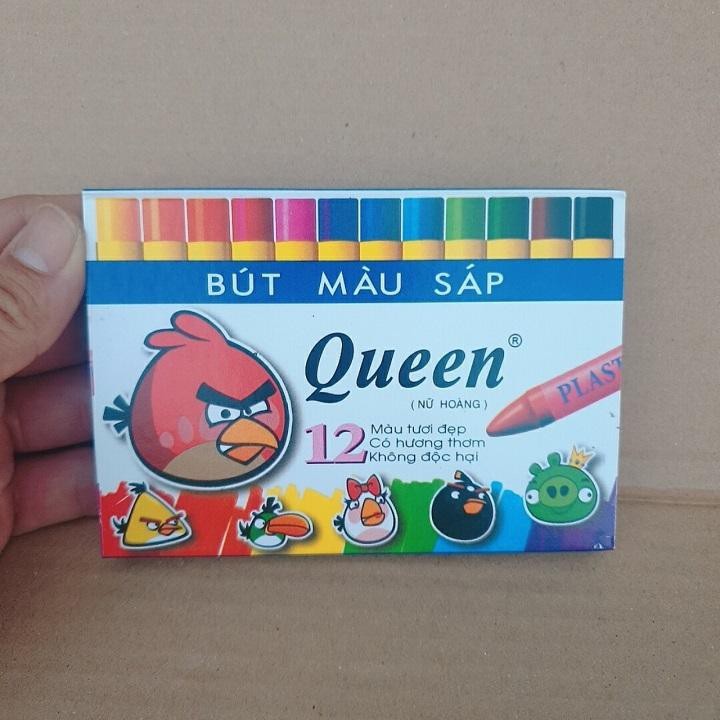 Sỉ- Sáp bút tô màu queen 12 màu