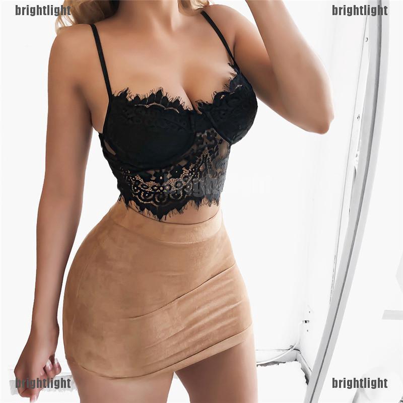 Áo Lót Trơn Phối Ren Hoa Quyến Rũ Dành Cho Nữ