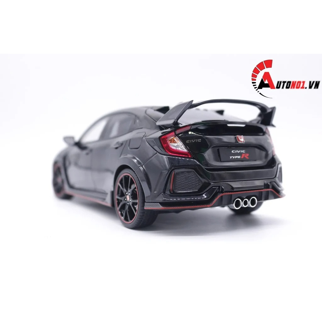 MÔ HÌNH XE HONDA CIVIC HATCHBACK TYPE R BLACK 1:18 LCD 7579