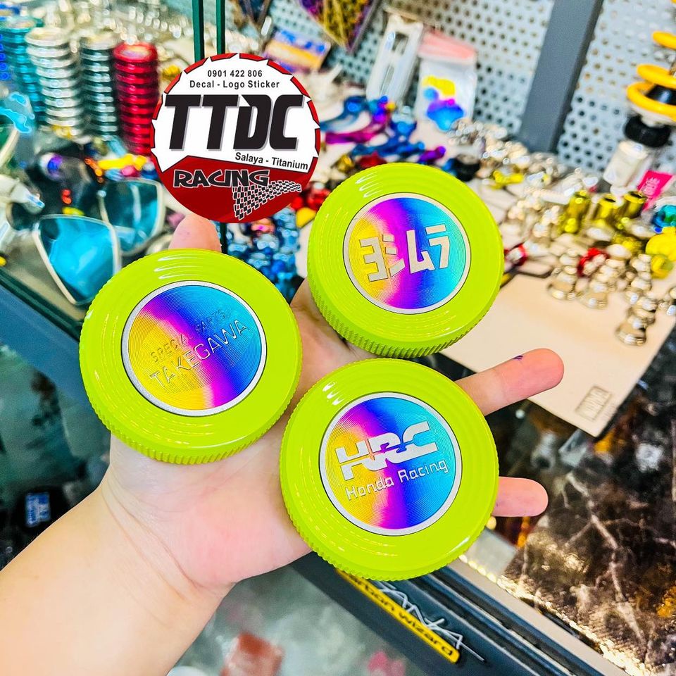 Nắp bình xăng cnc tem logo titan gắn mọi dòng xe ✌