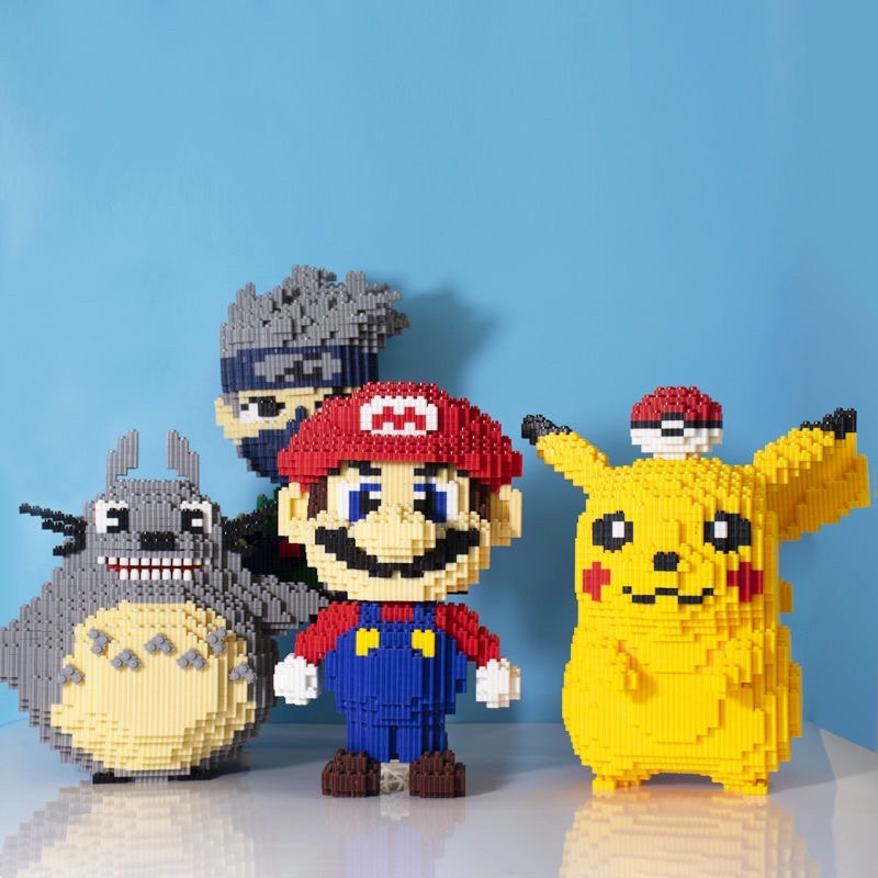 bộ đồ chơi xếp hình lắp ráp 3D mô hình nhân vật hoạt hình mèo máy nano block trưng bày cỡ lớn
