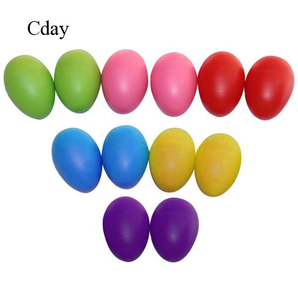 Cday 12x Egg Maracas Egg Shakers Kids Eggs Shaker Early Educational Instrument Toy