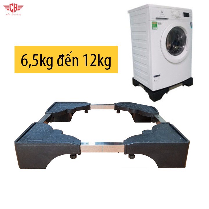 CHÂN KÊ MÁY GIẶT, TỦ LẠNH (NẶNG 5KG, CHỊU TẢI 400KG) - Chống Rung Lắc - Điều chỉnh kích thước mong muốn