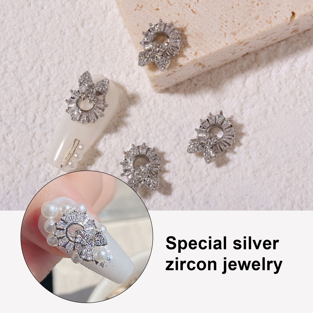 [Hàng mới về] Phụ kiện đá zircon đính trang trí móng tay nghệ thuật xinh đẹp đa năng tiện lợi dành cho phái đẹp
