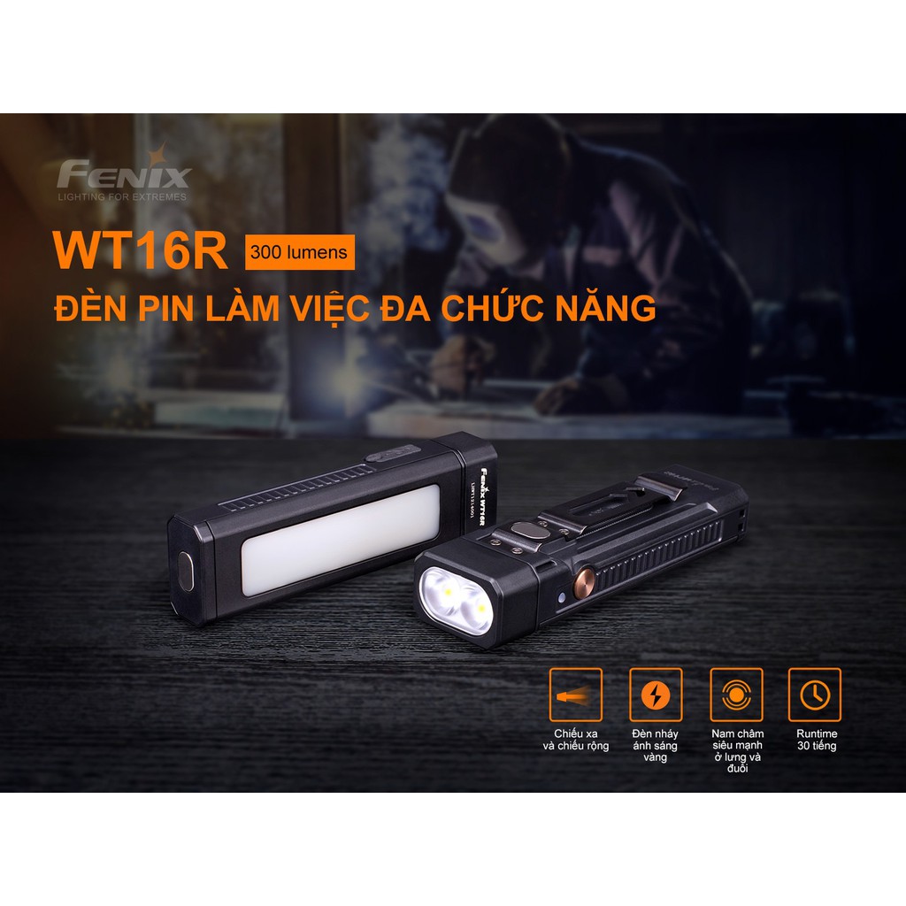 CHÍNH HÃNG PHÂN PHỐI - Đèn pin WT16R- 300 Lumens