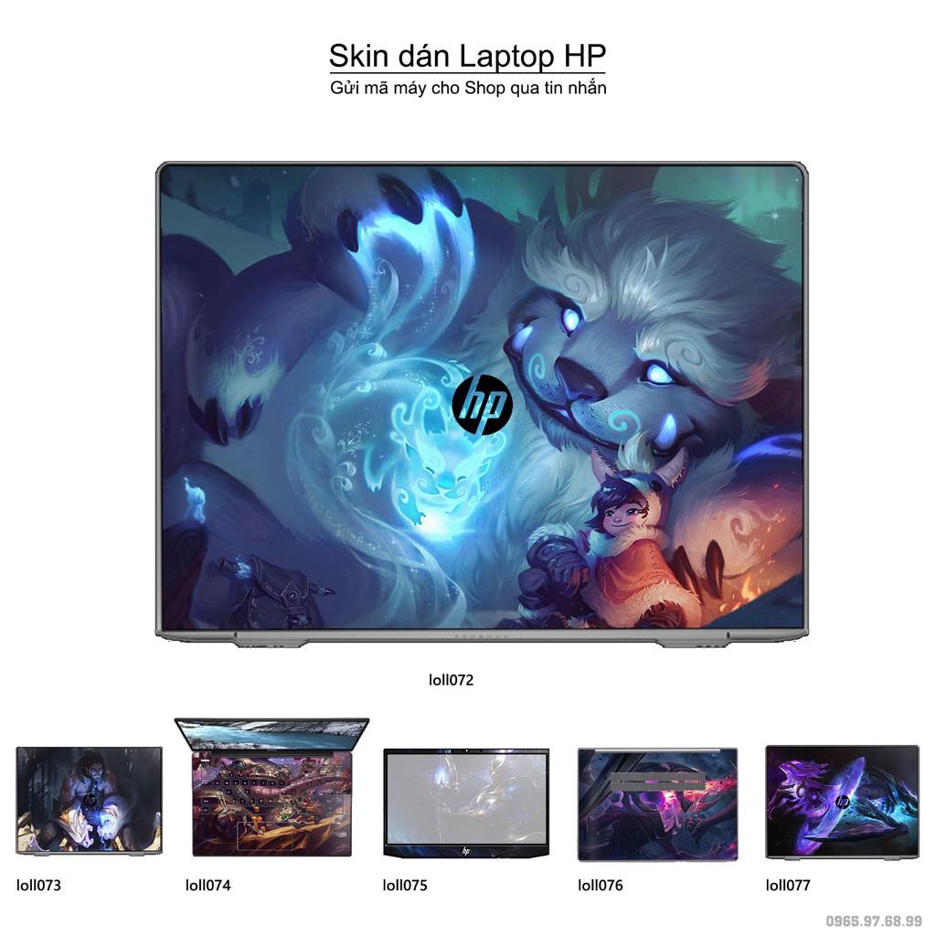 Skin dán Laptop HP in hình Liên Minh Huyền Thoại _nhiều mẫu 10 (inbox mã máy cho Shop)