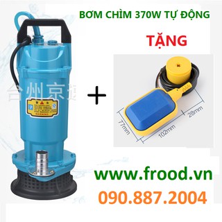 Bơm chìm 370w tự động với công tắc phao tặng kèm