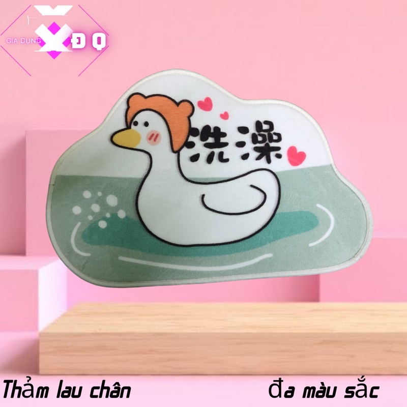 thảm lau chân,để nhà tắm, thấm nước .thảm chùi chân cute.