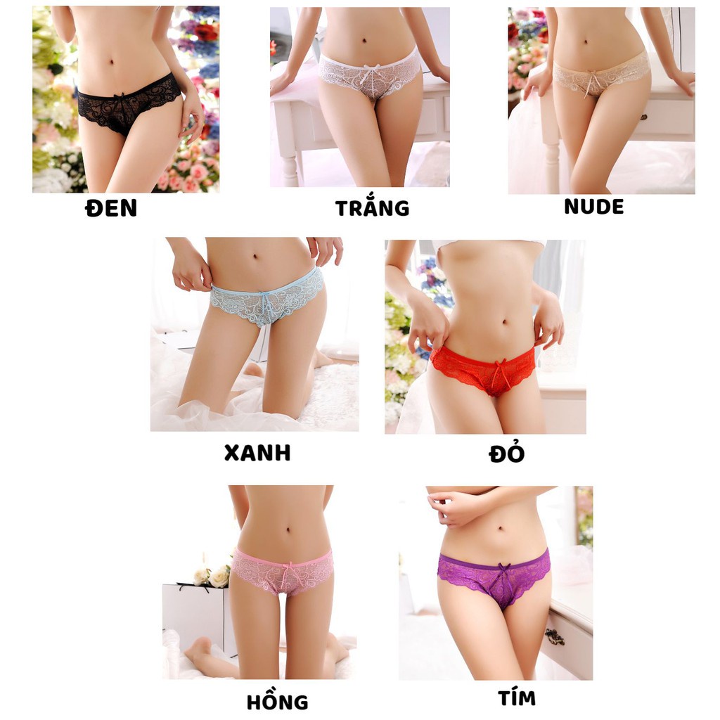 Quần Lót Ren Nữ - Quần Lót Ren hoa cao cấp sexy mềm mại nóng bỏng gợi cảm DAN STORE Mã 227