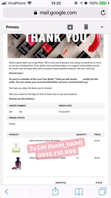 SẴN ‼️ Nước hoa xạ hương các dòng White Musk Smoky Rose/ L’eau - Black Musk/ Night Bloom THE BODY SHOP EAU DE TOILETTE | BigBuy360 - bigbuy360.vn