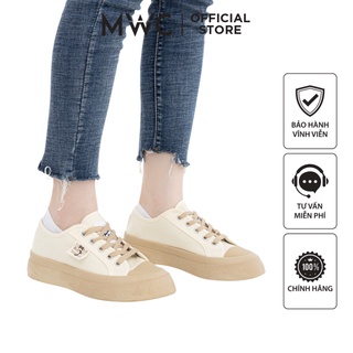 Giày mwc 0679 - giày thể thao nữ đế bánh mì, sneaker ulzzang vải trơn hot trend