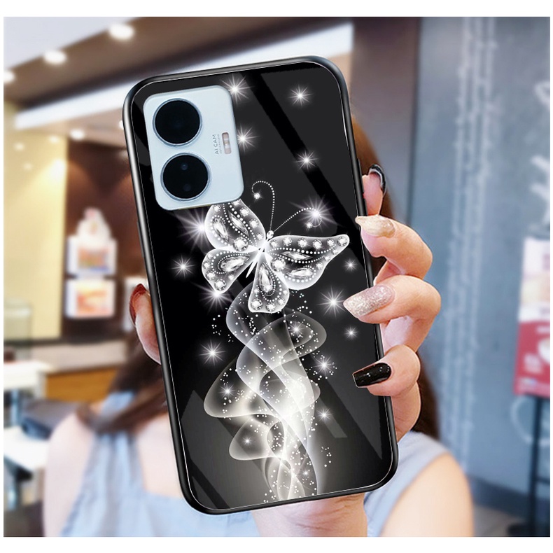Ốp Lưng VIVO Y02S, Y55 2022,Y16, Y22, Y22S,T1 5G Ốp kính bóng cao cấp mới nhất