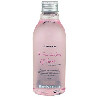 NƯỚC HOA HỒNG RAU MÁ THE TRUE LOVE STORY TONER ALIVE:LAB