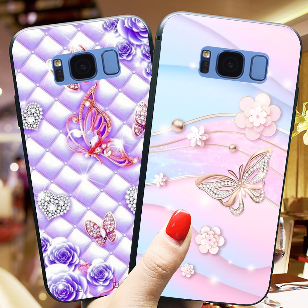 Ốp lưng điện thoại Samsung s8 / s8 plus / s8+ in hình phong cách nữ sang chảnh