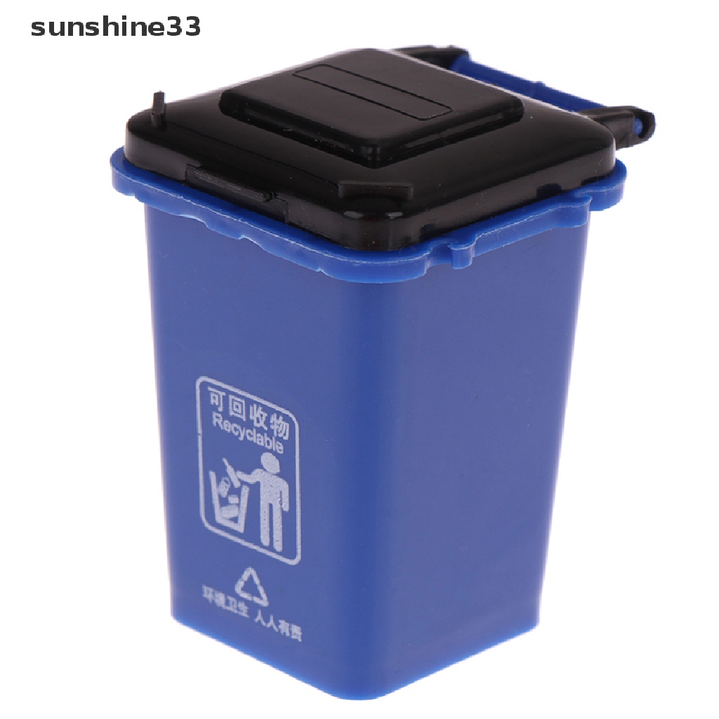 SU 1:12 Dollhouse MiniTrash Can Model/Mini Waste Bin/Pen Organizer Home Storage Can n