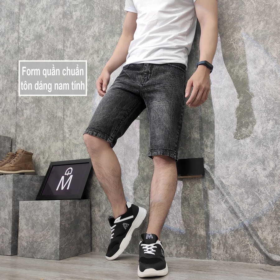 Quần short jean nam TS110 vải chất đẹp không phai màu đẹp Tronshop