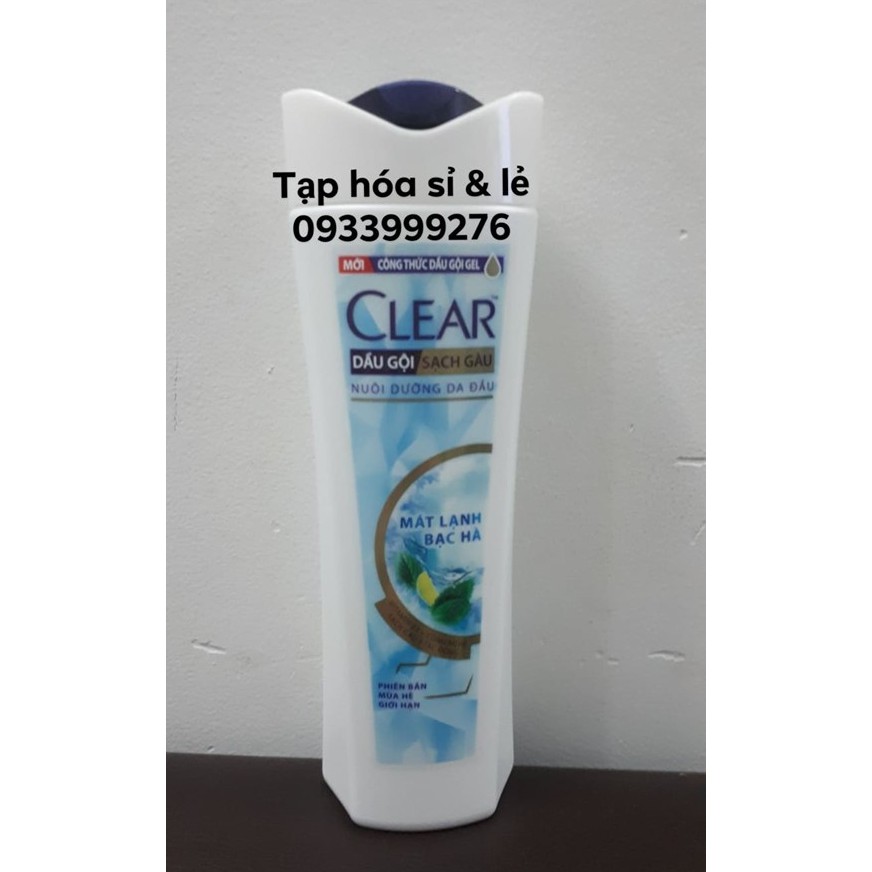 Dầu gội sạch gàu Clear mát lạnh Bạc Hà 340g