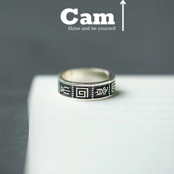 Nhẫn Nam Nữ Khắc Kí Tự La Mã Cổ Latin Ring Thời Trang Nam Nữ Unisex Chất Liệu Titan Đẹp Đơn Giản Không Gỉ Camcamvintage