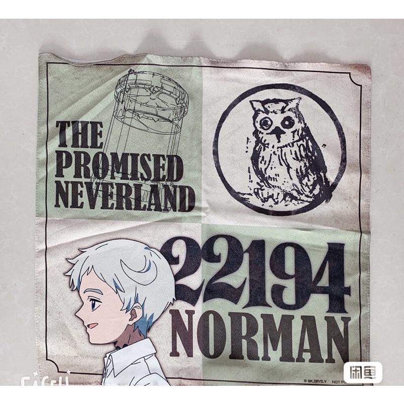 [CÓ SẴN] Khăn mùi xoa khăn tay The Promised Neverland Ray Norman hàng bonus chính hãng Nhật Bản