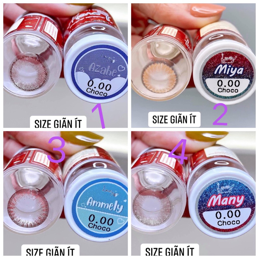 (FREE SHIP) Các mẫu lens Chocolate HOT size giãn ít