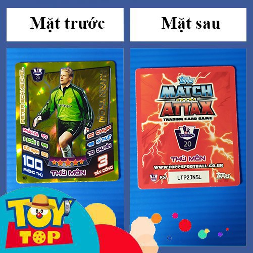 [1 thẻ] Thẻ bóng đá Poca Match Attax cầu thủ xuất sắc (ctxs) , huyền thoại (ht) , clb 100 2nd nhăn, xước nhẹ như ảnh