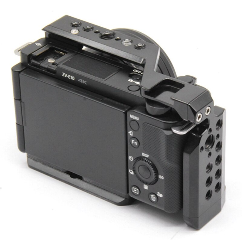 Cage Sony ZV-E10 Khung kèm báng gỗ l Khung Cage Gỗ Bảo Vệ Máy Ảnh Sony ZV-E10 l Case Rig Sony Zv-E10 l Máy ảnh Zv-E10