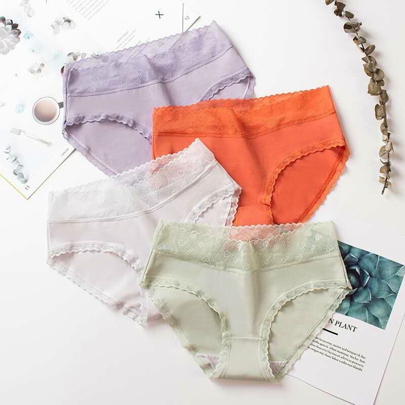 Quần lót ren 💖 Freeship từ50k💖 quần lót nữ cotton, chất cotton lụa mền mại, nhẹ nhàng.