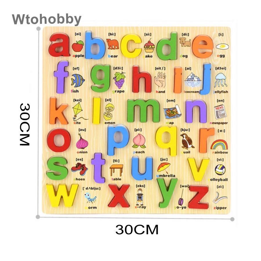 Đồ Chơi Gỗ Bảng Chữ Cái Và Số Kèm Phép Tính Và Hình Khối Giúp Bé Phát Triển Trí Tuệ