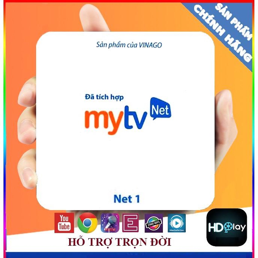 Box MYTV NET 1G  - Phiên Bản 2022 - Tích Hợp Truyền Hình Bản quyền Miễn Phí - Có Bluetooth 5.0 - Hàng Chính Hãng