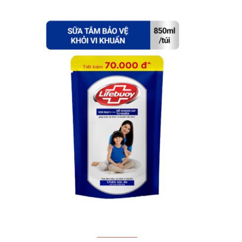 Sữa tắm Lifebuoy Bảo vệ khỏi vi khuẩn 850gr (Túi) | BigBuy360 - bigbuy360.vn