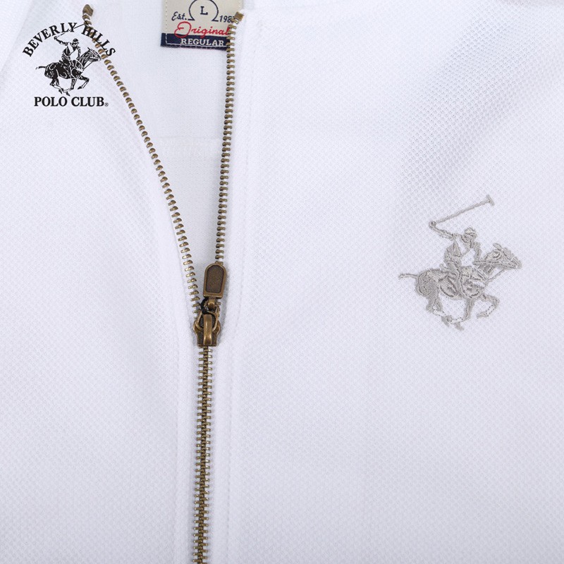 Áo Hoodie có mũ Nam Beverly Hills Polo Club Regularfit Cotton Trắng HMRLS20V141