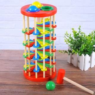Đồ chơi gỗ - Đập bóng bậc thang ziczac