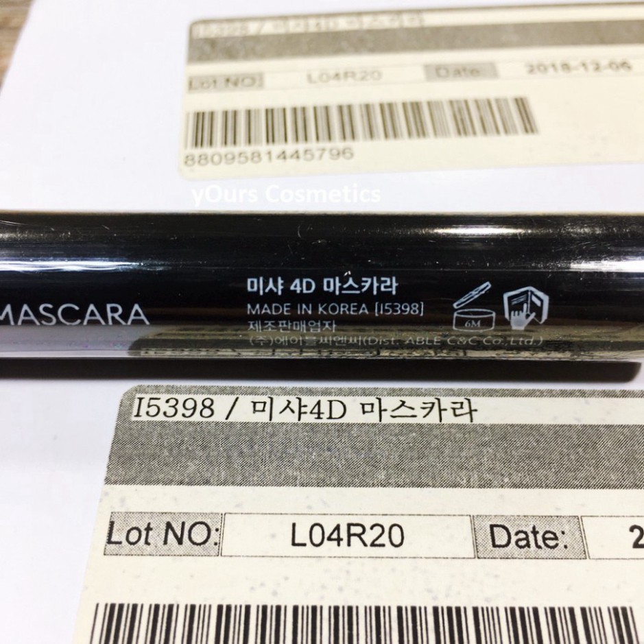 [Auth Hàn] Mascara Missha 4D Làm Dày và Cong Mi Mẫu Mới - Chuốt Mi Missha 4D mẫu mới K523