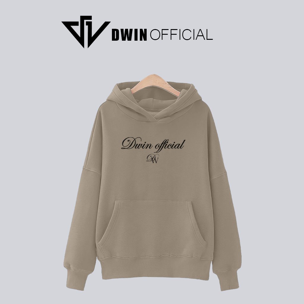 Áo hoodie khoác nỉ nam nữ unisex DWIN basic nam nữ form rộng zip oversize local brand