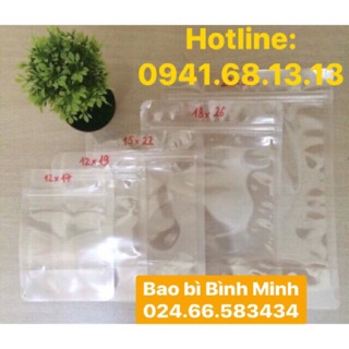 [THANH LÝ SIÊU RẺ] TÚI ZIPER ĐÁY ĐỨNG 2 MẶT TRONG GIÁ RẺ