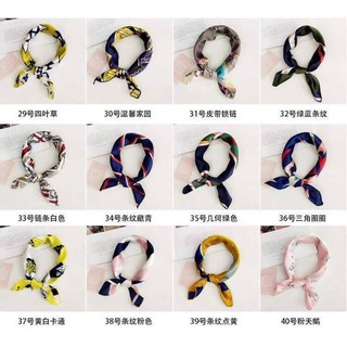 Khăn lụa Chifon khổ vuông 50 x 50cm | Khăn quàng lụa