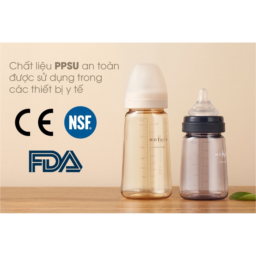 Bình sữa PPSU MOTHER-K nội địa Hàn 180ml/280ml