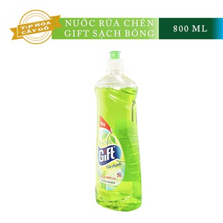 ☘️ NƯỚC RỬA CHÉN GIFT 800 ML HƯƠNG TRÀ CHANH VỆ SINH BÁT ĐĨA SẠCH BÓNG
