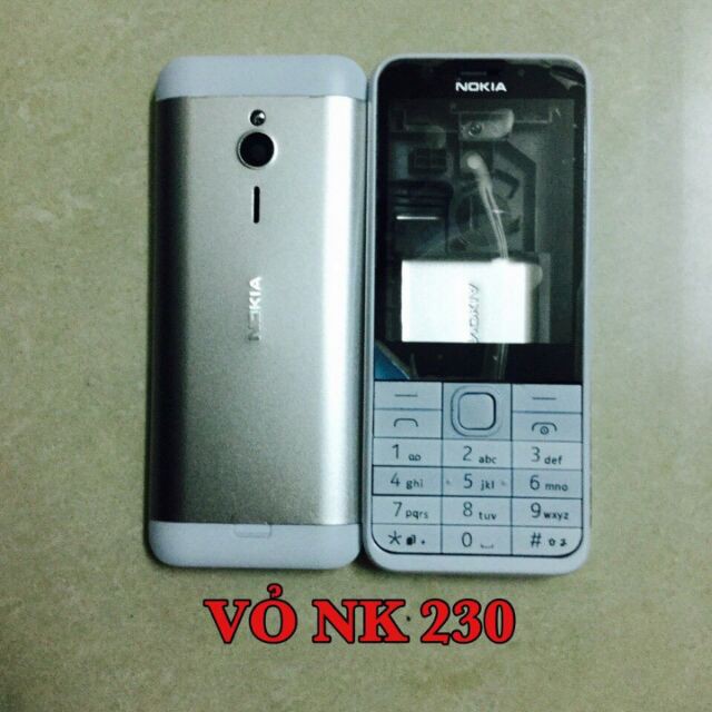 Vỏ Có Sườn Nokia 230,tặng phím kèm theo